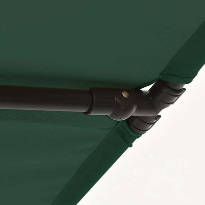 vidaXL Sonnenschirm mit Aluminium-Mast 2x1,5 m Grün