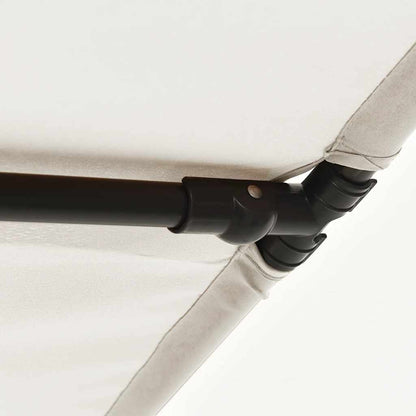 vidaXL Sonnenschirm mit Aluminium-Mast 2x1,5 m Sandweiß