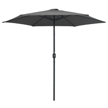 vidaXL Sonnenschirm mit Aluminium-Mast 270x246 cm Anthrazit