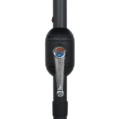 vidaXL Sonnenschirm mit LED-Beleuchtung und Alu-Mast 270 cm Anthrazit