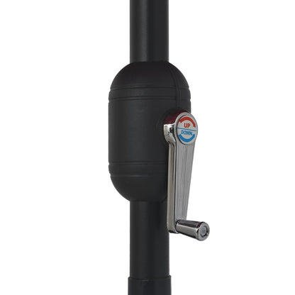 vidaXL Sonnenschirm mit Metall-Mast 390 cm Azurblau