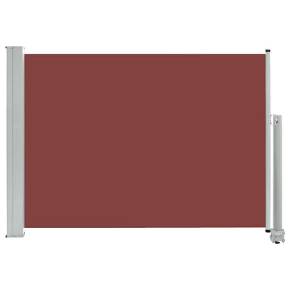 vidaXL Ausziehbare Seitenmarkise 80×300 cm Braun