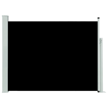 vidaXL Ausziehbare Seitenmarkise 140×500 cm Schwarz