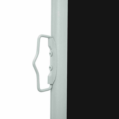 vidaXL Ausziehbare Seitenmarkise 140×500 cm Schwarz
