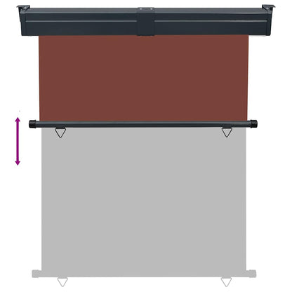 vidaXL Balkon-Seitenmarkise 145x250 cm Braun