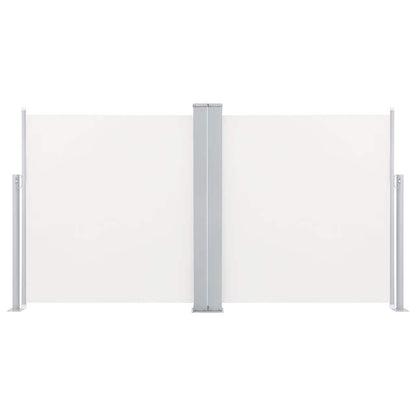 vidaXL Ausziehbare Seitenmarkise Cremeweiß 100 x 600 cm