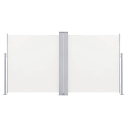 vidaXL Ausziehbare Seitenmarkise Cremeweiß 120 x 600 cm