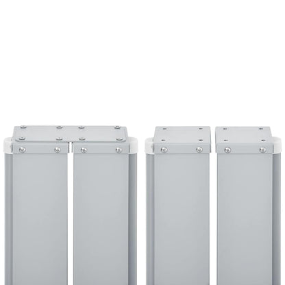 vidaXL Ausziehbare Seitenmarkise Schwarz 140 x 600 cm