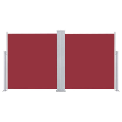 vidaXL Ausziehbare Seitenmarkise Rot 140 x 600 cm