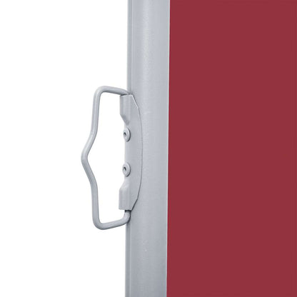 vidaXL Ausziehbare Seitenmarkise Rot 140 x 600 cm
