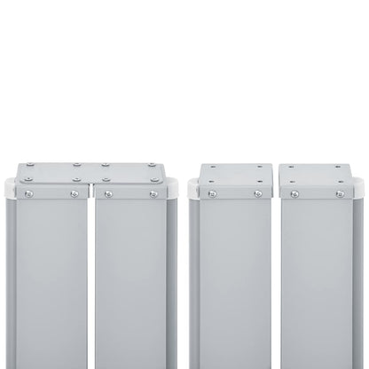 vidaXL Ausziehbare Seitenmarkise Rot 140 x 600 cm