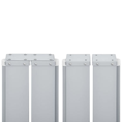 vidaXL Ausziehbare Seitenmarkise Doppelt 170 x 600 cm Schwarz
