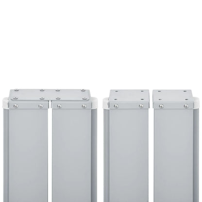 vidaXL Ausziehbare Seitenmarkise Doppelt 170 x 600 cm Anthrazit