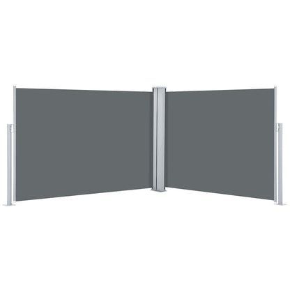 vidaXL Ausziehbare Seitenmarkise Anthrazit 120 x 1000 cm
