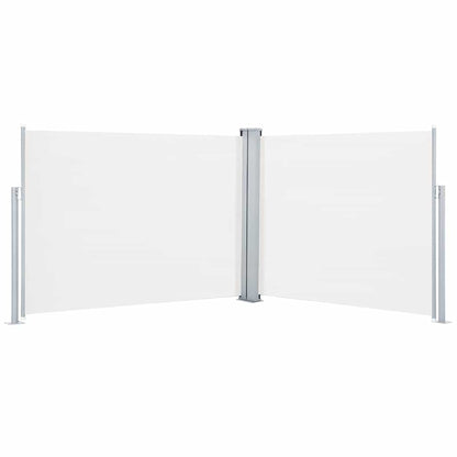 vidaXL Ausziehbare Seitenmarkise Creme 140 x 1000 cm