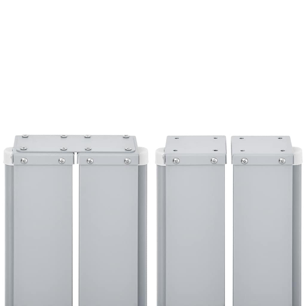 vidaXL Ausziehbare Seitenmarkise Creme 140 x 1000 cm
