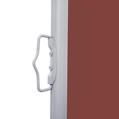 vidaXL Ausziehbare Seitenmarkise Braun 140 x 1000 cm