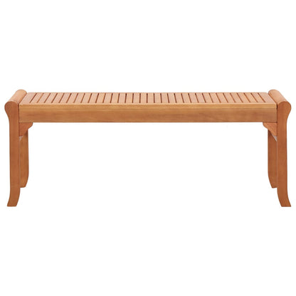 vidaXL Gartenbank 2-Sitzer 120 cm Massivholz Eukalyptus