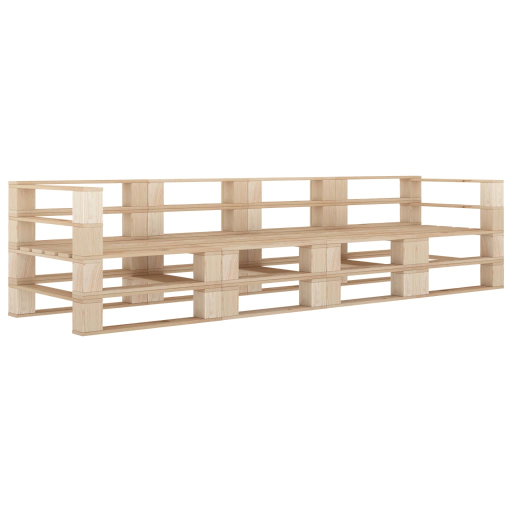 vidaXL Garten-Palettensofa 4-Sitzer Holz