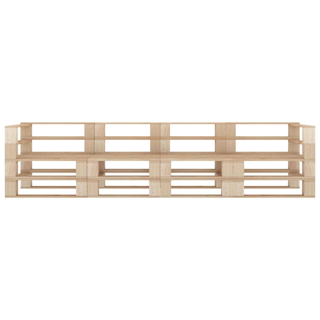 vidaXL Garten-Palettensofa 4-Sitzer Holz