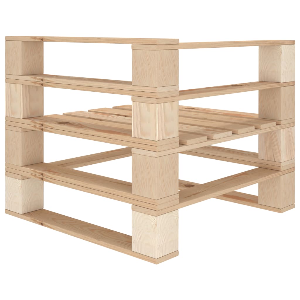 vidaXL Garten-Palettensofa 4-Sitzer Holz