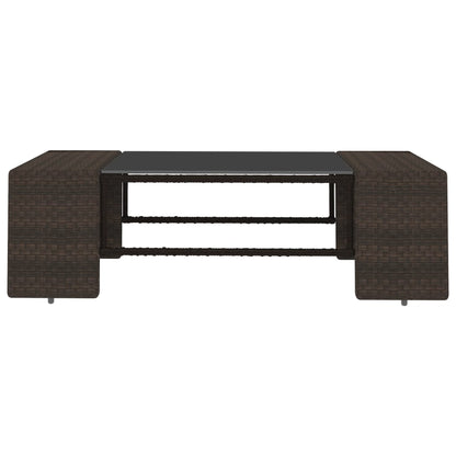 vidaXL 8-tlg. Garten-Lounge-Set Poly Rattan Braun