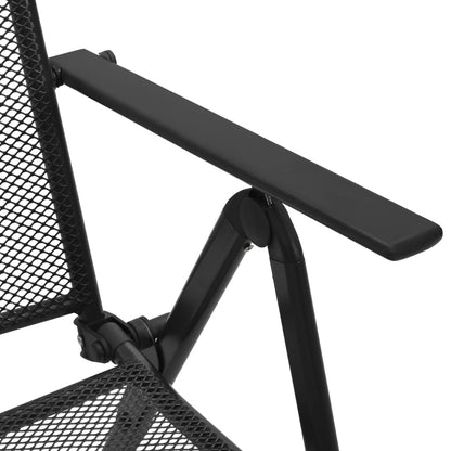vidaXL Klappstühle 4 Stk. Mesh Stahl Anthrazit