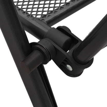 vidaXL Klappstühle 4 Stk. Mesh Stahl Anthrazit