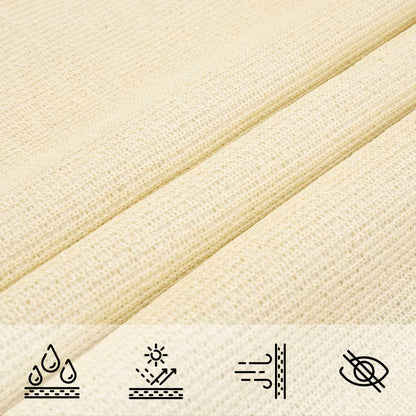 vidaXL Sonnensegel 160 g/m² Creme 2,5x4 m HDPE