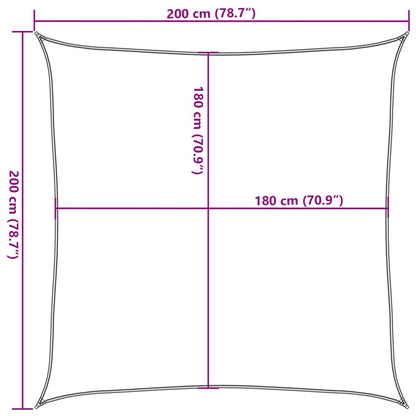 vidaXL Sonnensegel 160 g/m² Hellgrün 2x2 m HDPE