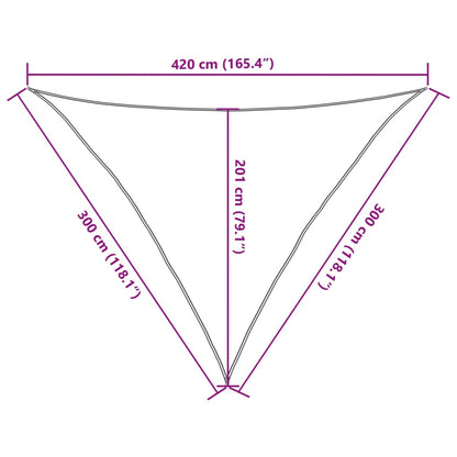 vidaXL Sonnensegel 160 g/m² Hellgrün 3x3x4,2 m HDPE