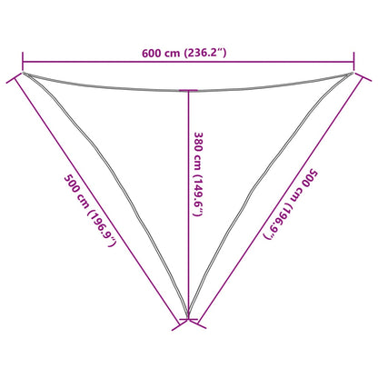 vidaXL Sonnensegel 160 g/m² Hellgrün 5x5x6 m HDPE