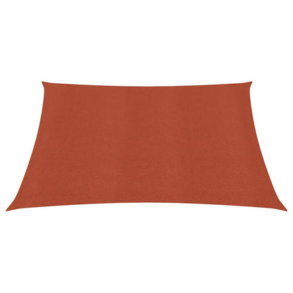 vidaXL Sonnensegel 160 g/m² Terrakottarot 3x3 m HDPE