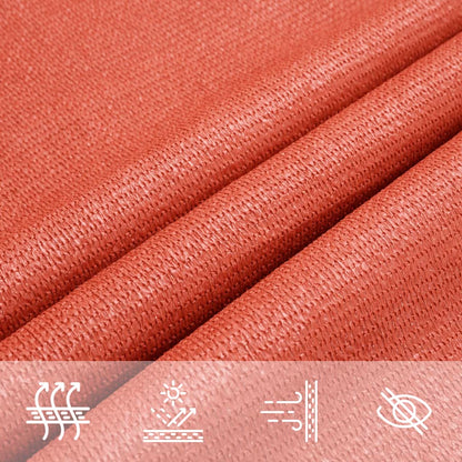 vidaXL Sonnensegel 160 g/m² Terrakottarot 3x3 m HDPE