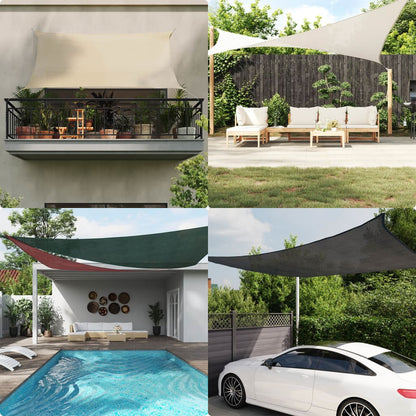 vidaXL Sonnensegel 160 g/m² Terrakottarot 3x3 m HDPE