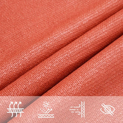 vidaXL Sonnensegel 160 g/m² Terrakottarot 2,5x4,5 m HDPE