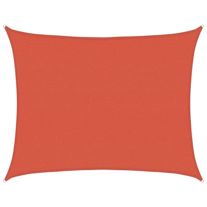 vidaXL Sonnensegel 160 g/m² Terrakottarot 6x8 m HDPE