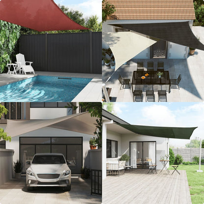 vidaXL Sonnensegel 160 g/m² Terrakottarot 6x8 m HDPE