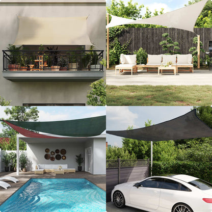 vidaXL Sonnensegel 160 g/m² Terrakottarot 6x8 m HDPE