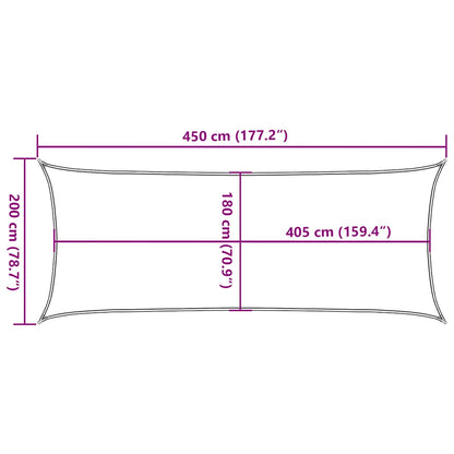 vidaXL Sonnensegel 160 g/m² Taupe 2x4,5 m HDPE