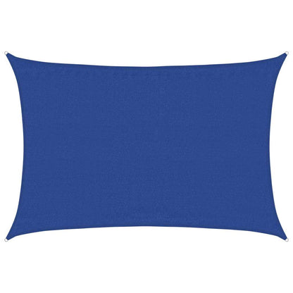 vidaXL Sonnensegel 160 g/m² Rechteckig Blau 3,5x4,5 m HDPE