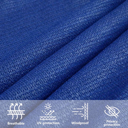 vidaXL Sonnensegel 160 g/m² Rechteckig Blau 6x8 m HDPE