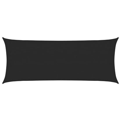 vidaXL Sonnensegel 160 g/m² Schwarz 2x5 m HDPE