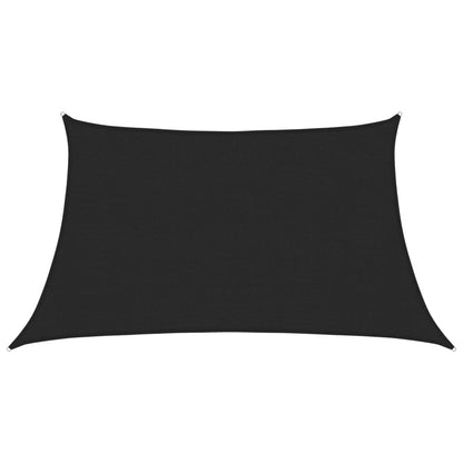 vidaXL Sonnensegel 160 g/m² Schwarz 3/4x2 m HDPE