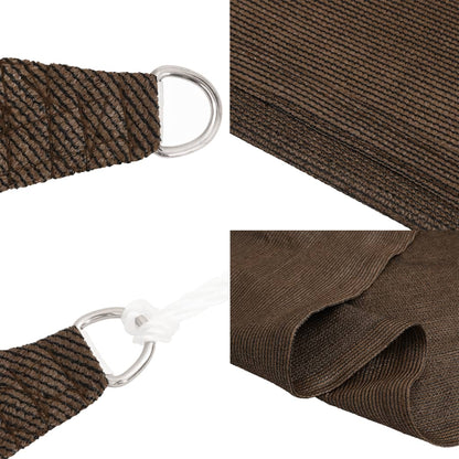 vidaXL Sonnensegel 160 g/m² Braun 5x8 m HDPE