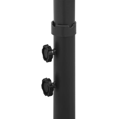vidaXL Doppel-Sonnenschirm mit Stahl-Mast 600 cm Azurblau