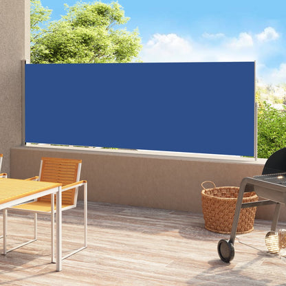 vidaXL Seitenmarkise Ausziehbar 200x500 cm Blau