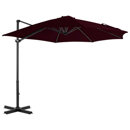 vidaXL Ampelschirm mit Aluminium-Mast 300 cm Rot