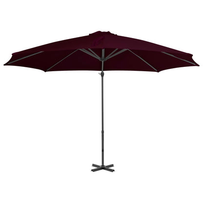 vidaXL Ampelschirm mit Aluminium-Mast 300 cm Rot