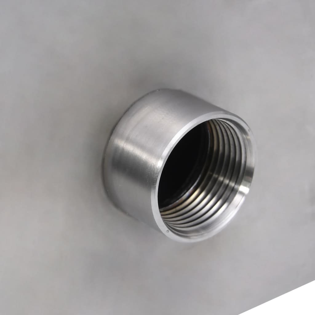 vidaXL Pool-Wasserfall Silber 45x9x26 cm Edelstahl